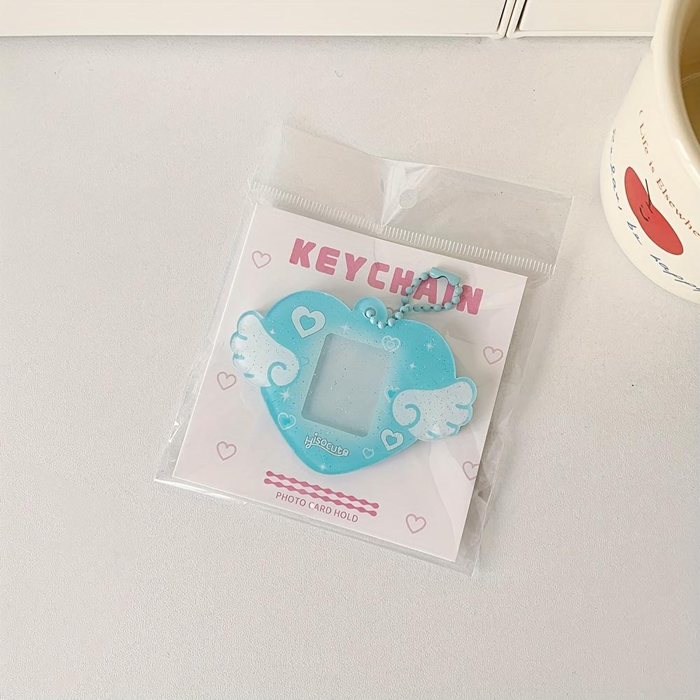 Photo Keychain Holder, Y2K Style Mini Photo Frame Key Rings, Kpop Things Acrylic Charm Accessories, DIY Picture Key Chain