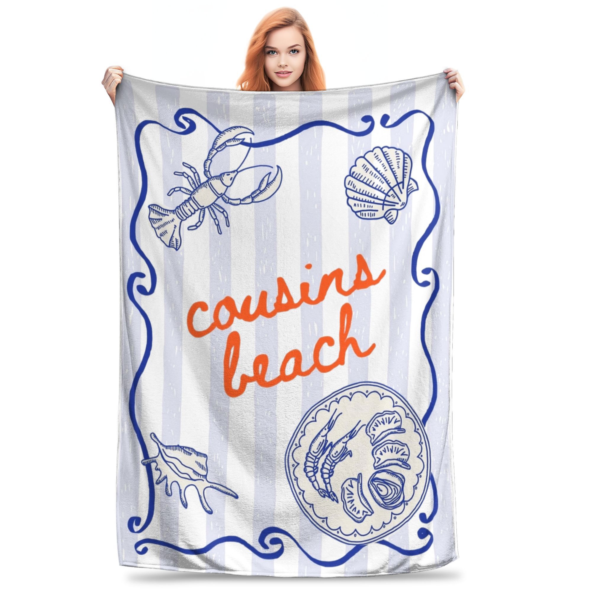 Jeremiah Fisher Collage Flannel Throw Blanket The summer I Turned pretty Blanket for Bedding Couch Ultra-Soft Bedding Throws, 30x40in