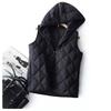 Hooded Women's Vest, Light, Fashionable and Simple Women's Autumn and Winter Vest Women's Coat