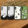Cute Panda Phone Case For Samsung S25,S24,S21,S22,S23,S30,Ultra,S20,Plus,Fe,Soft Silicone Black Cover
