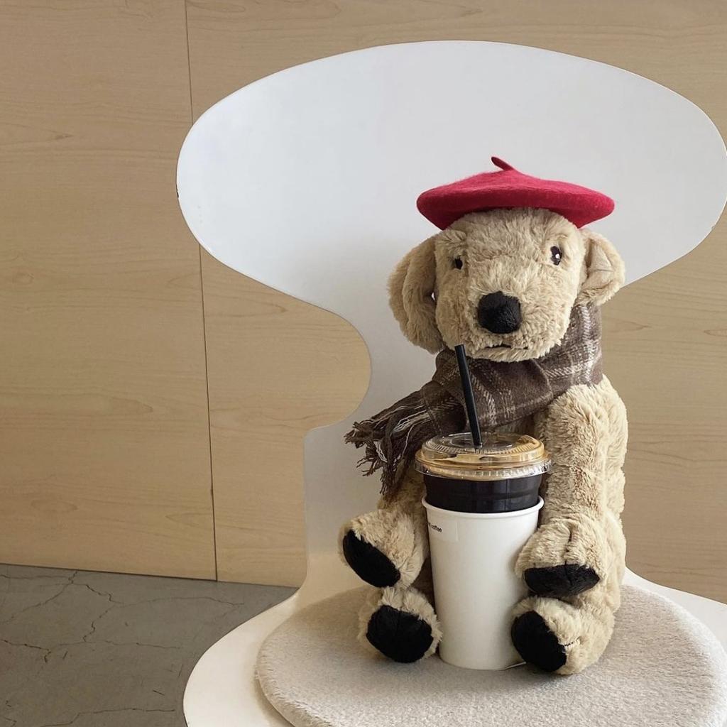 Style Ins Couleur Unie Fournitures pour Animaux Chapeau en Laine Peintre Accessoires pour Chiens Béret Mini Décoration Couvre-chef pour Photo