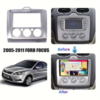 9inch Car Fascia Fit for FORD FOCUS 2005-2011 MANUAL AC AUTO AC Dashboard Kit Auto Panel