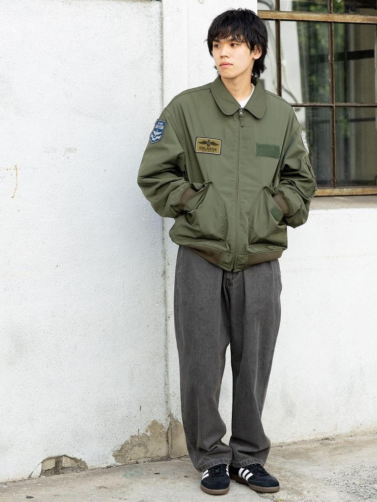 Balloon Denim Easy Pants for Size 422304061471920 [BEAMS HART] Men, BLACK, L,