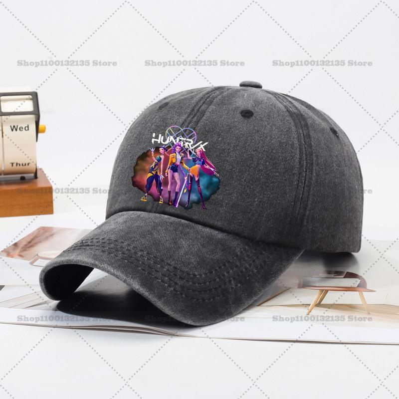 Kpop Demon Hunteres Baseball Cap for Girls Boys Summer Adjustable Sun Hat Anime Cute Retro Sunbonnet Adult Women Headgear Gift