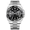 Trendige Herren-Quarzuhr mit drehbarer Lünette, Wasserdichte Armbanduhr