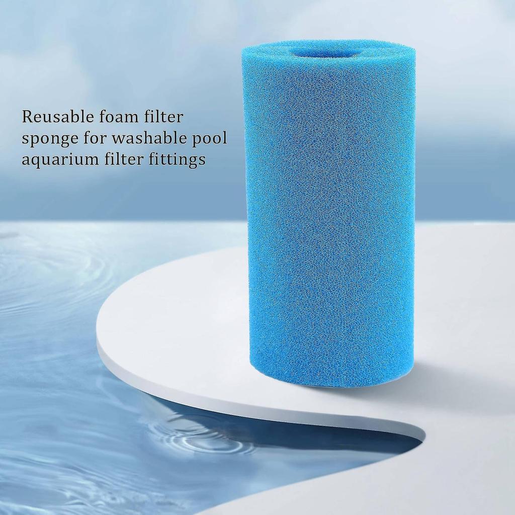 6 Pcs Foam Filter Sponge for Type A Reusable Washable Swimming Pool Aquarium Filter Accessories