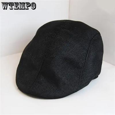 Couple Summer Casual Elegant Simple Sun Peaked Caps Spring Solid Color Retro Versatile Soft Lightweight Thin Baseball Caps