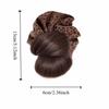Elegant False Hair Pieces Claw Clip Ball Head Wig Korean Style Flower Bun Head Wig  Daily Use
