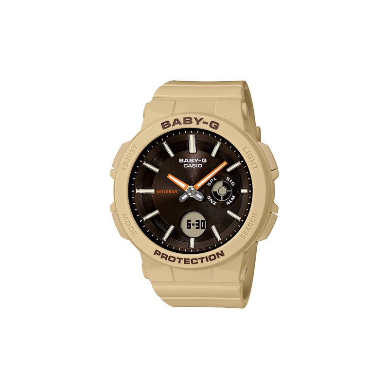 

Casio BABY-G Series Ya Classic Disc Waterproof Sports Quartz Movement Resin Strap Japanese and Korean Watch Women s Watch Brown Dial BGA-255-5A чёрный