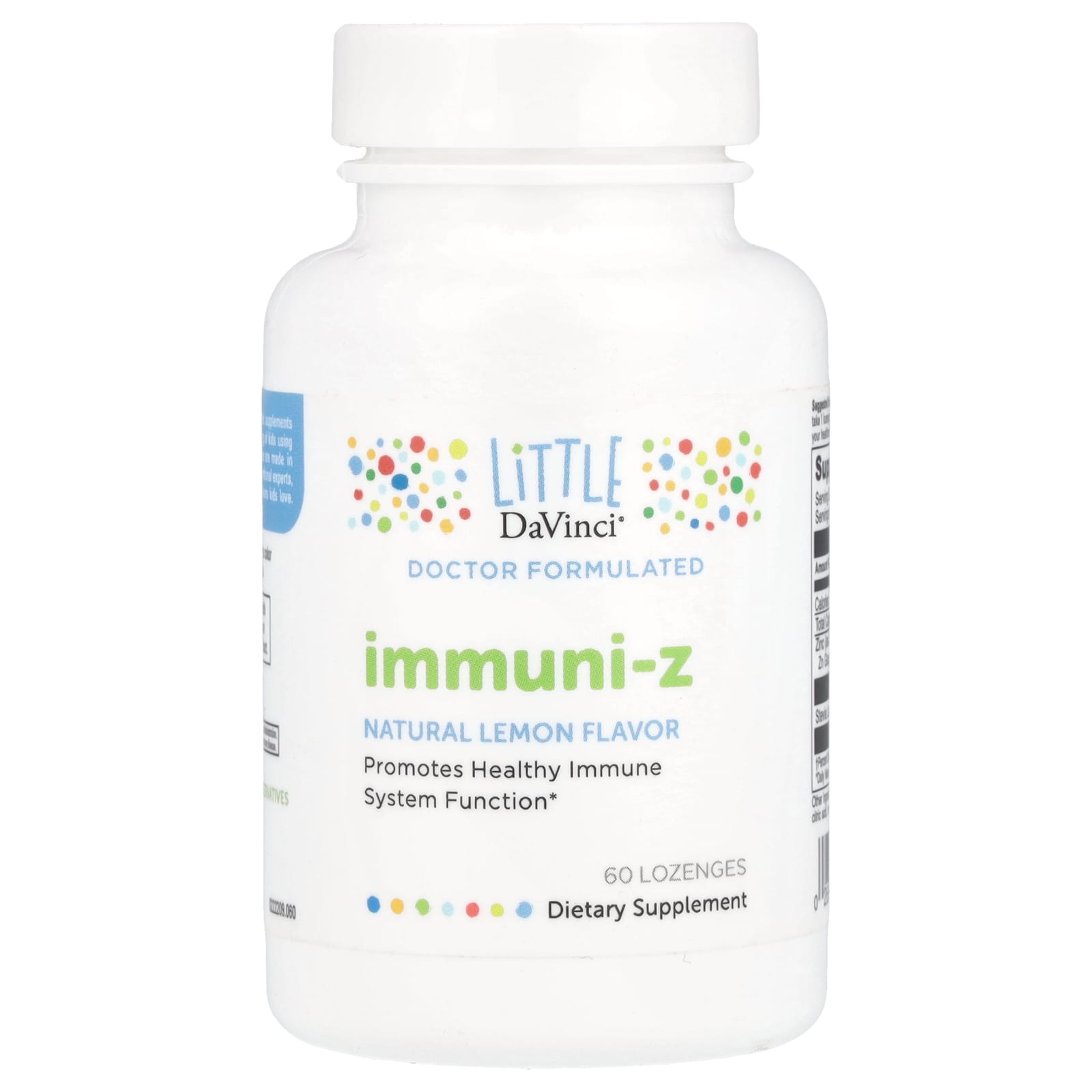 

Little DaVinci, Immuni-Z, Natural Lemon, 60 Lozenges
