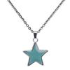 4xFive Point Star Pendant Temperature Change Color Mood Necklace Blank