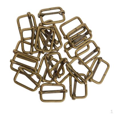 20 Hebillas Deslizantes Ajustables de Metal para Correa, Tri-glides para Hacer Bolsos de Mano, Mochilas, Maletas