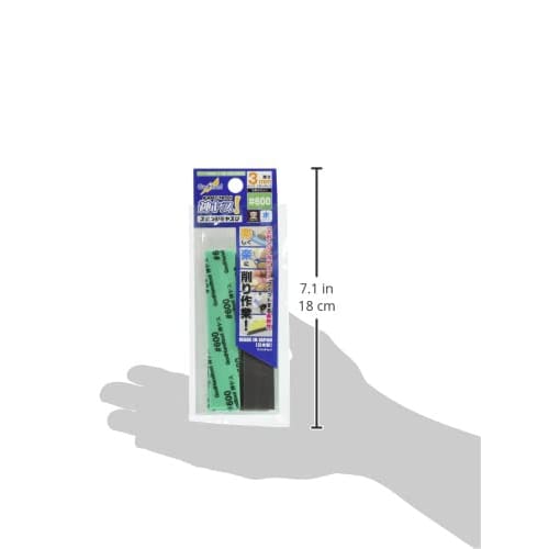 GodHand Kamiyasu! 3mm Thick #600 (5 Sheets) Approx. 105 x 20mm GH-KS3-P600