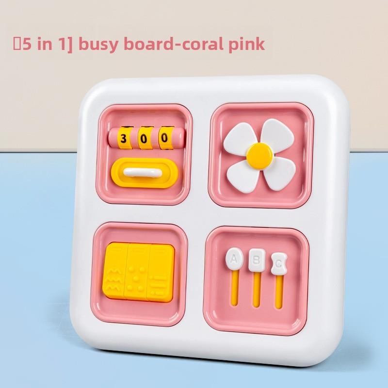 

Bead Maze Manual Rotating Fan Press Switch Game Board Children Plazz Toy For Early Education рожевий