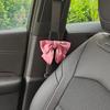 Bow Tie Seat Belt Cover Shoulder Strap 2-Piece Set, Cute Bow Tie Seat Belt Cushion, Women's Car Interior Accessories