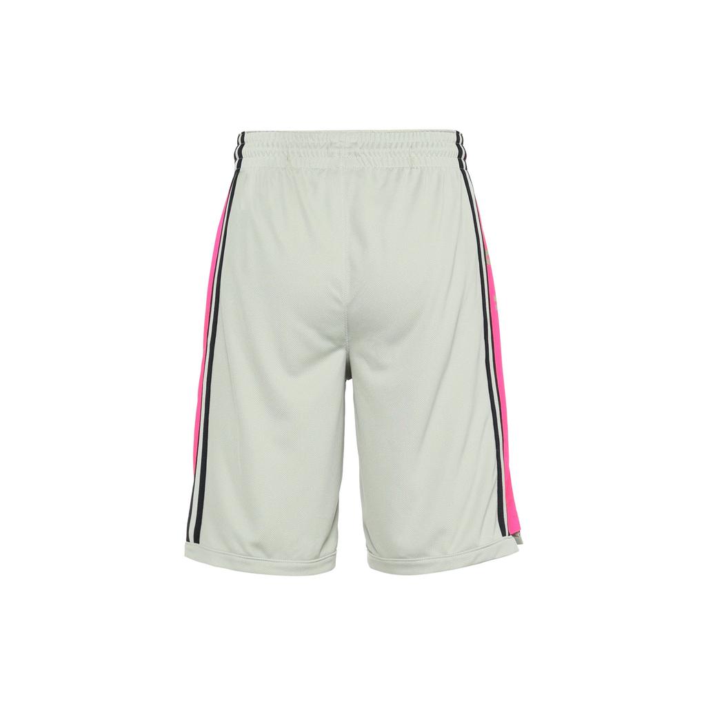 Jordan Basketball Shorts Men's Gray Pink Moderate Straight Fit Pants BQ8393-334