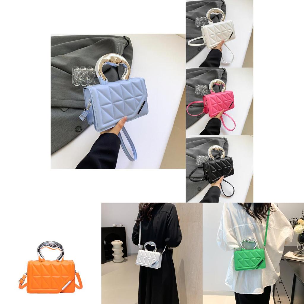 Stylish Minimalist One Shoulder Crossbody Small Square Bag For Casual Outings