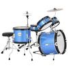 VEVOR Kids Drum Set, 5-Piece 14 in / 355.6 mm Junior Drum Sets, Beginner Drums Set with Adjustable Throne and Two Pairs of Drumsticks