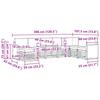 Outdoor Sofa Set with Cushions 6 pcs Natural and Cream