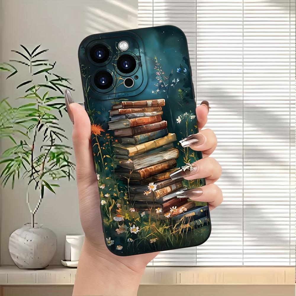 Book Pattern Mobile Phone Case Suitable for iPhone 17 16 15 14 13 12 11 Pro/ Max /Plus Anti-fall and Shockproof Back Cover