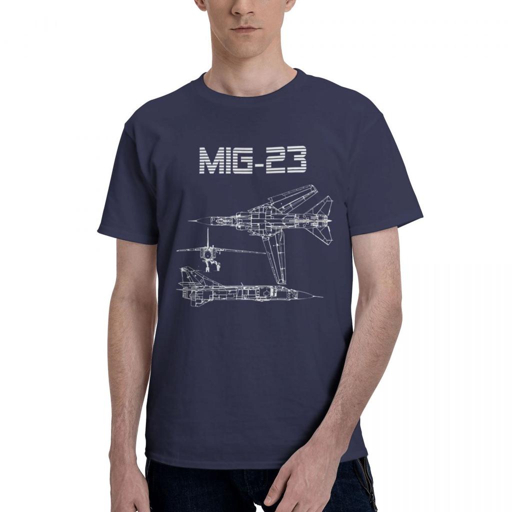 Mig23 Soviet Plane 1 100 Cotton Casual Breathable Confortable Totoro Funny TShirt For Men Man Clothes