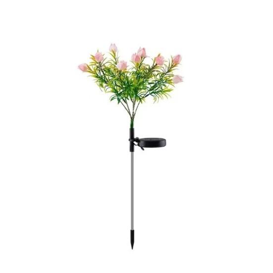 

Garden Light Solar Powered Flower Shape Outdoor Yard Light Waterproof Scratch-Resistant Small Size Garden рожевий