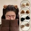 Pure Color Plush Small Hair Claw Cute Mini Grasp Clip Temperament Winter Hair Accessories  Girls
