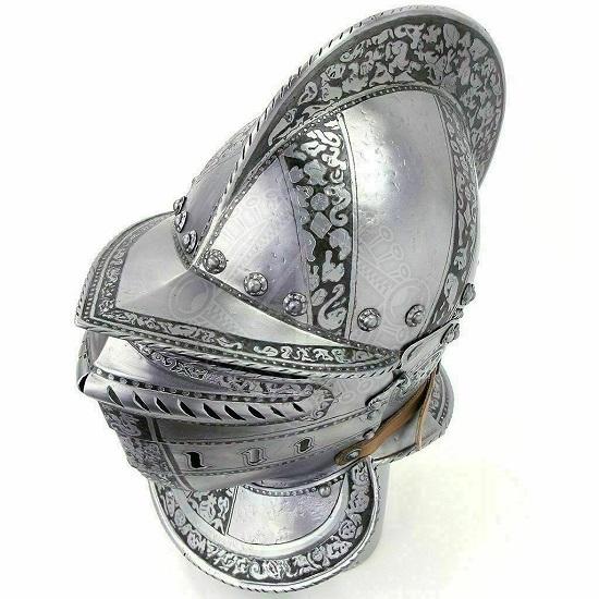 

Итальянский европейский закрытый шлем 1490 Музейная репродукция Подарок