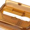 LOCK&LOCK Rectangular Amber Glass Food Storage Container