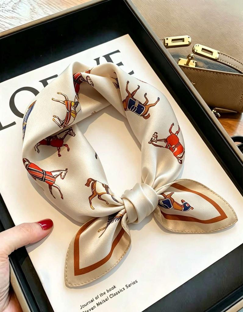 [111 Mulberry Silk] Silk Silk Scarf Spring Fashion Versatile Silk Square Scarf High-end Scarf Women
