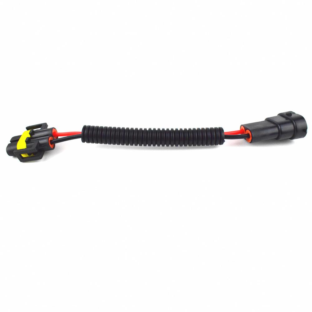 2PCS H11 To 9005 HB3 9006 HB4 Conversion Connector Waterproof Wiring Harness Headlight Fog Light Plug LED HID Car Socket Cable