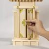 Fitpost Shinto Shrine with Sleeves, Made In Japan, 820329, Natural, Approx. 27 X 7 X 35cm (H), (Sacred Talisman Fits) Approx. 27 X 9cm (L X W)