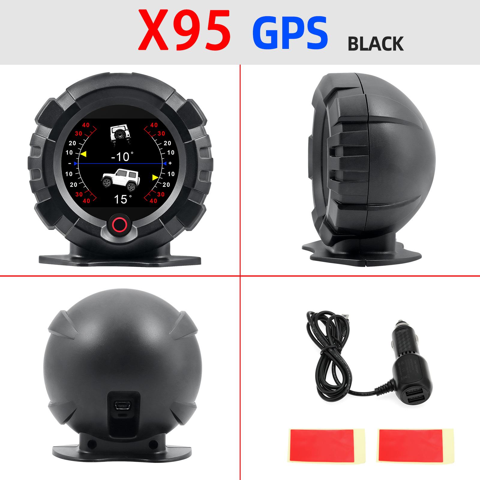 

AD X95 Head Up Display GPS HUD Slope Meter Accessories HUD Auto Electronic Speedometer MPH KMH Speed Pitch Tong An Head Up Display Altitude