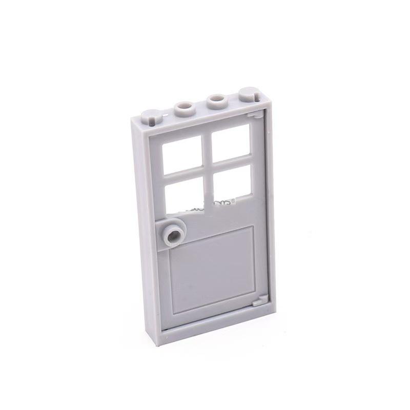 

5pcs Small Building Block Doors 1x4x6 Building Block Accessories Double Opening Compatible with Part 60596+60623
