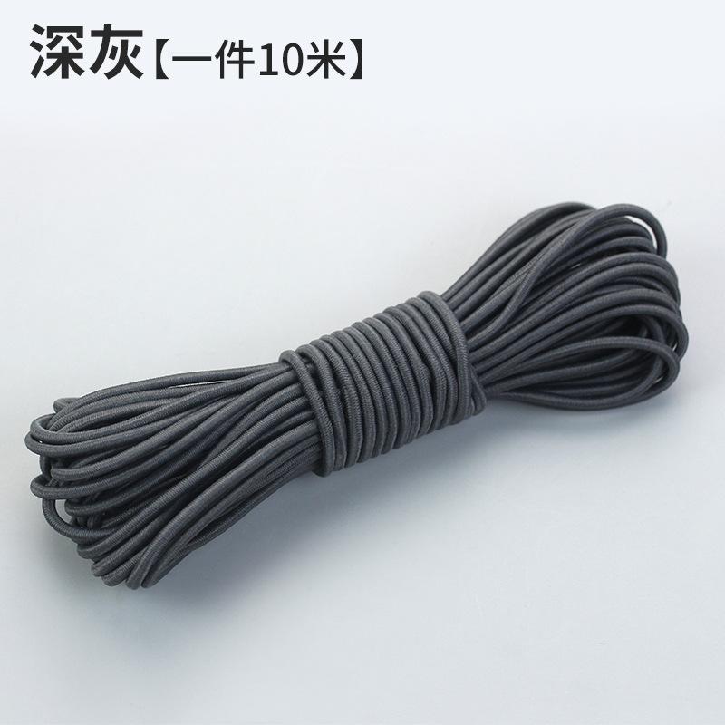 10M Rundes Farbiges Elastikband Gummiband Strapazierfähige Rindersehne Feines Springseil Elastisches Seil DIY Bekleidungszubehör Haarseil