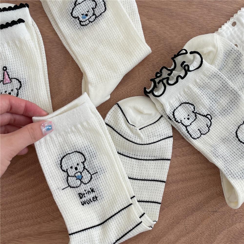 Damen Frühling und Herbst Hübsche Cartoon-Röhrensocken