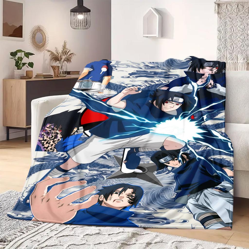 Naruto Anime Print Blanket Warm  Comfortable Flannel Blanket Suitable for Bedrooms, Sofas, Beds, Chairs, Picnics, Travel