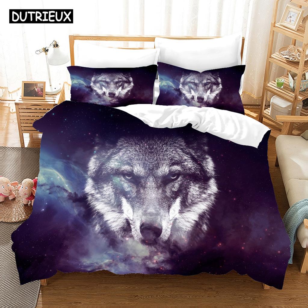 3D Wolf Bedding Sets Duvet Cover Set With Pillowcase Twin Full Queen King Bedclothes Bed Linen