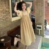 Fashion Suit, Slightly Fat Women's Bubble Sleeve Top, Covering the Meat and Showing Thinness, Strap Skirt, Large Size Fat Mm Dress, Foreign Style Two 