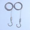 Adjustable Automatic Wire Rope Spring Hook Clothesline Picture Hanging Suspension Code Cable With Curved Hook