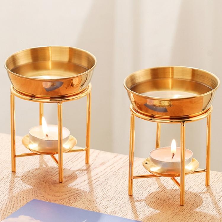 Contemporary Aromatherapist Essential Oil Melt Burners Diffuser Metal Tealight Holder for Scent Diffusions Home Decors