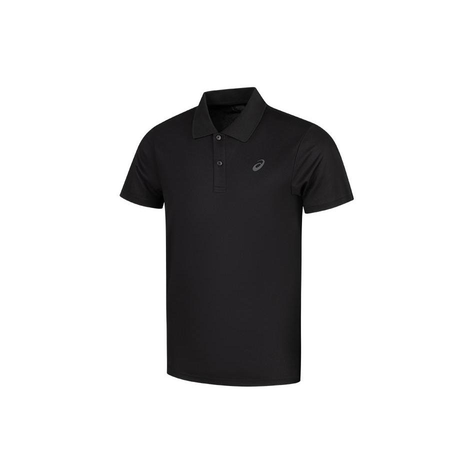 

New ASICS Polo Shirts Men s Black 2031E616-001 L