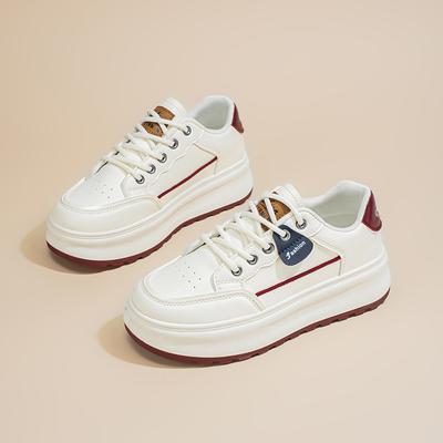 2025 lente damesschoenen nieuwe ademende kleine witte schoenen kinderschoenen veelzijdig ins Koreaanse versie platform sport vrijetijds bord schoenen dames