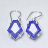Natural Purple Tanzanite 52 Ct CERTIFIED 925 Sterling Silver Gems Fancy Earring MY.ER-44-NS