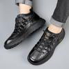 Fashion Fashion Brand Men Shoes Handmade High Quality Genuine Leather Non-Slip Mens Sneakers Lace-up Comfort Business Man Casual Shoes