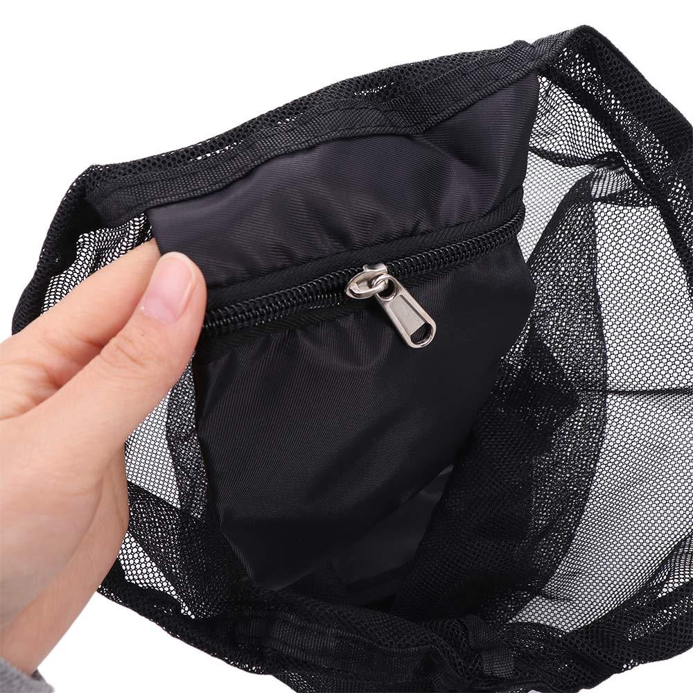 Drawstring Ball Mesh Bag Clip on Single Ball Bag Basketball Storage Bag for Backpack