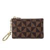 Fashion Brand Coin Purse With Key Chain Women PU Leather Mini Wallet Portable Billfold Lipstick Keys Bank Cards Storage Bag