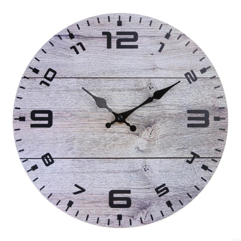 KX4B Vintage Clock Hanging Clock Crafts Household Decorative Ornament for Home Baby Room Decoration Crafts