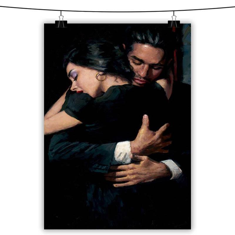 Arte moderna pinturas a óleo fabian perez dançarino flamenco cartaz pintura imagem da lona arte da parede casa cuadros decoração