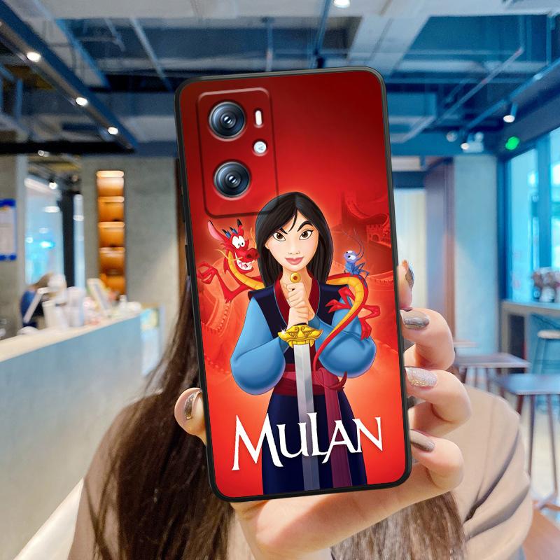 

Аниме Девушка Мулан Прохладный для OPPO Find X6 X5 X3 A54S A5 A94 A16 A53S A57 A74 A72 A98 A78 A96 A9 5G Черный мягкий чехол для телефона OPPO A94 5G